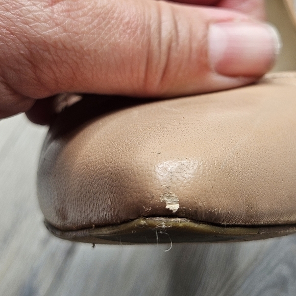 LK Bennett Nude Pumps Floret Leather Pointed Toe Courts - Picture 4 of 14